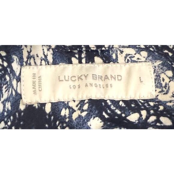 LUCKY BRAND Mens Collar Button‎ Down - Size L - Picture 4 of 4